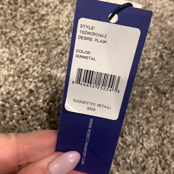 Rebecca Minkoff Desire Gunmetal Handbag (retail $550) - Picture 11 of 12